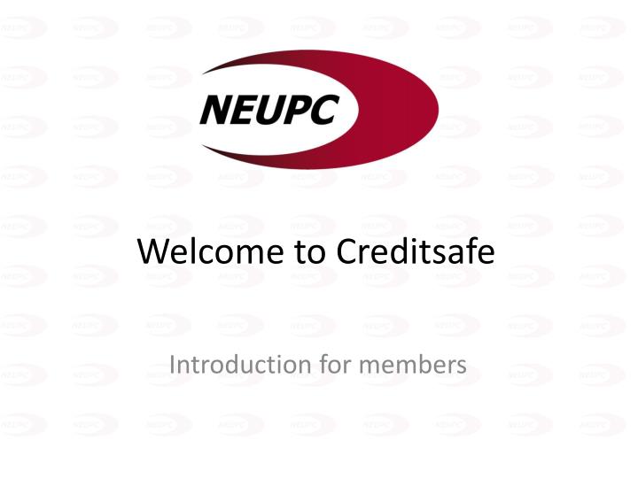 welcome to creditsafe