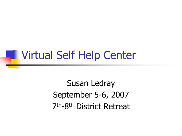 virtual self help center