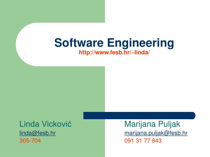 software engineering http www fesb hr linda