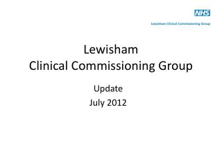 Lewisham Clinical Commissioning Group