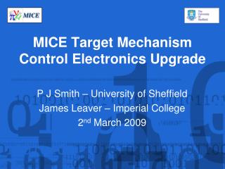 MICE Target Mechanism Control Electronics Upgrade