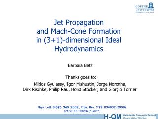 Jet Propagation and Mach-Cone Formation in (3+1)-dimensional Ideal Hydrodynamics