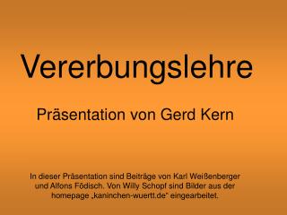 vererbungslehre