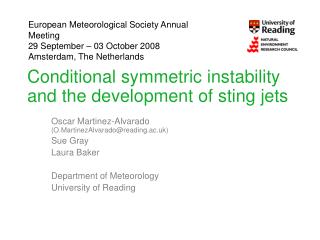 Conditional symmetric instability and the development of sting jets