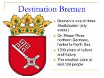 Destination Bremen - slide 1