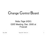 C hange C ontrol B oard - slide 1