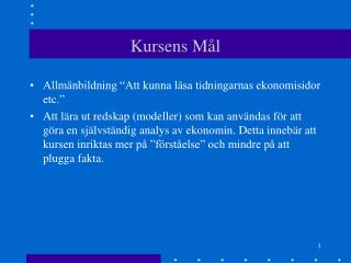 kursens m l