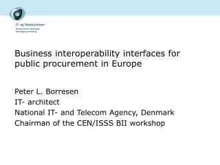 Business interoperability interfaces for public procurement in Europe