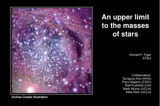 An upper limit to the masses of stars