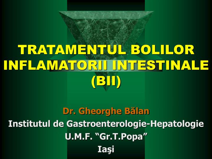 tratamentul bolilor inflamatorii intestinale bii