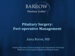 Pituitary Surgery: Peri-operative Management - slide 1