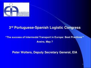 3 rd Portuguese-Spanish Logistic Congress