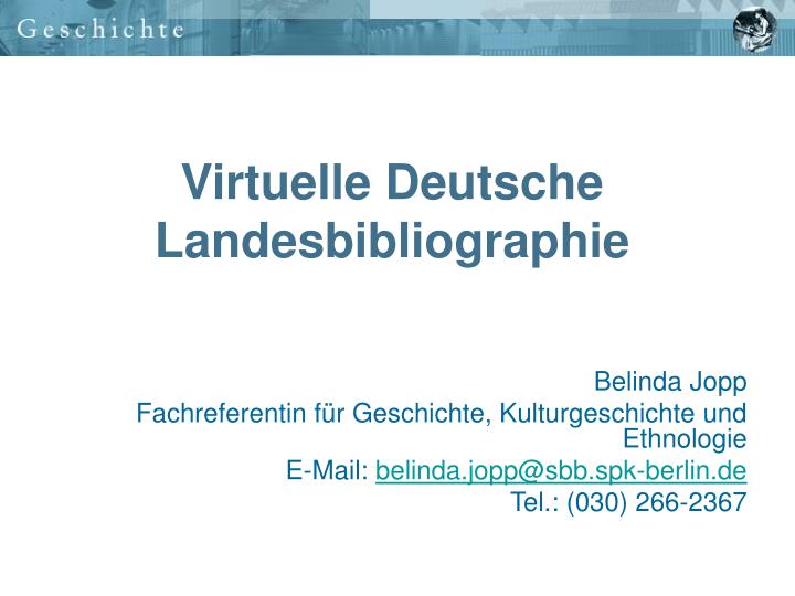 virtuelle deutsche landesbibliographie