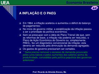 a infla o e o paeg