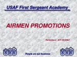 USAF First Sergeant Academy - slide 1