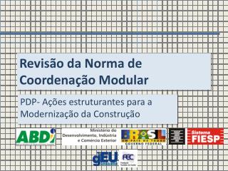revis o da norma de coordena o modular