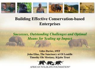 Building Effective Conservation-based Enterprises