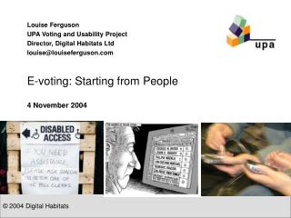 E-voting: Starting from People