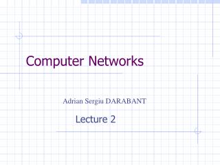 Computer Networks