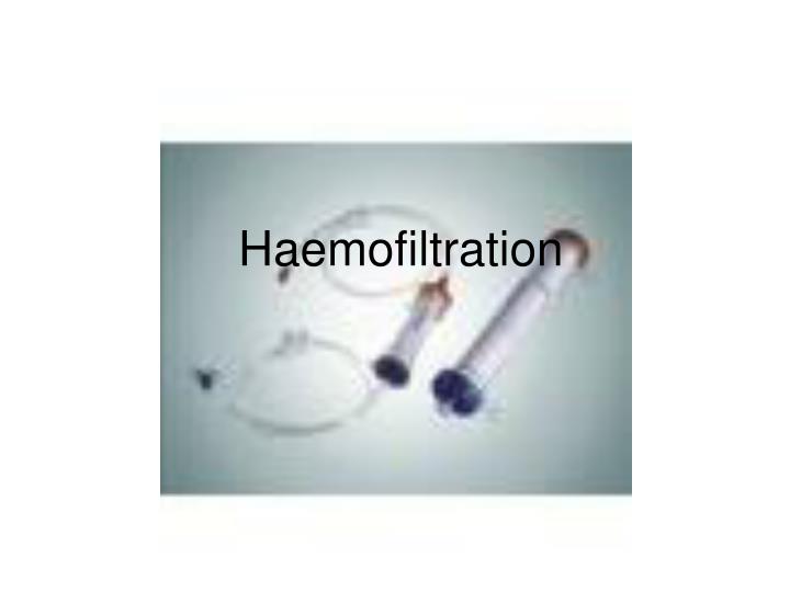 haemofiltration
