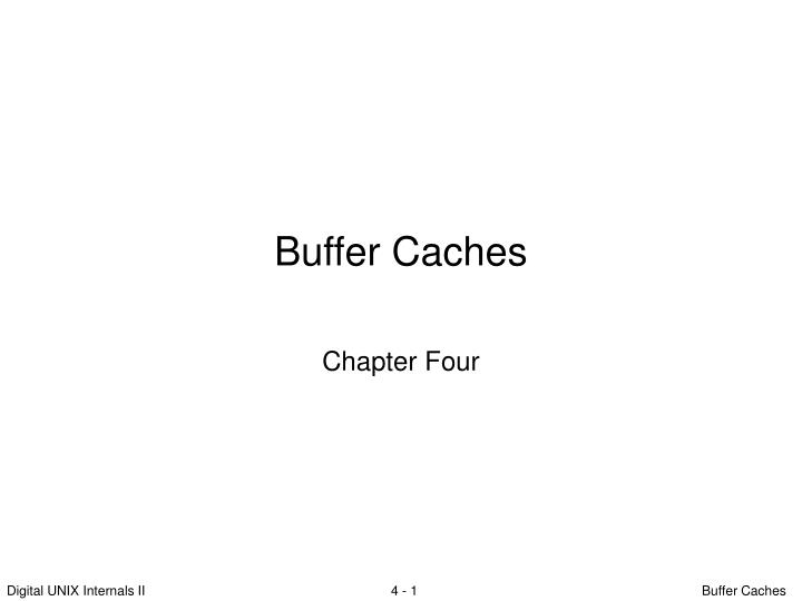 buffer caches