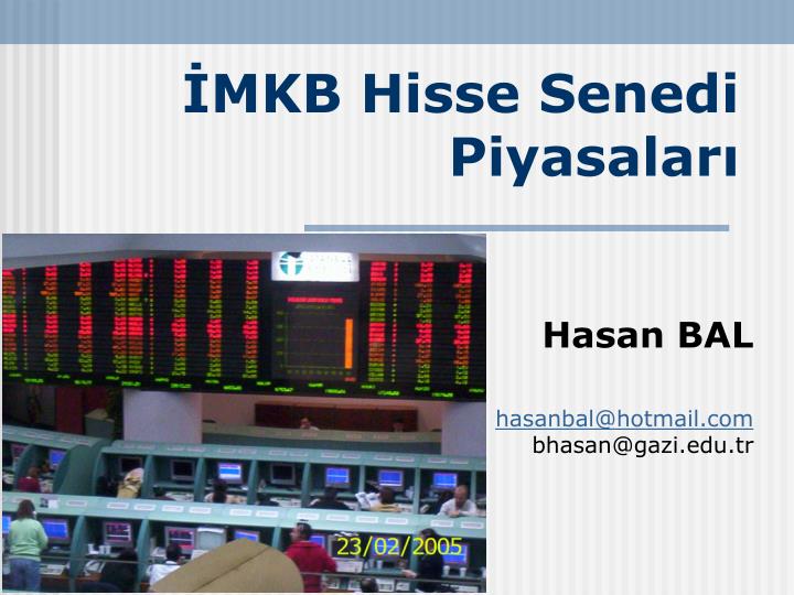 mkb hisse senedi piyasalar