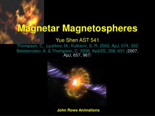 Magnetar Magnetospheres