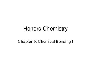 Honors Chemistry