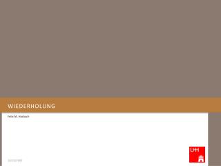 wiederholung