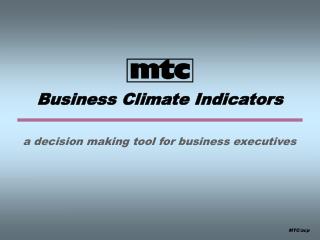 Business Climate Indicators