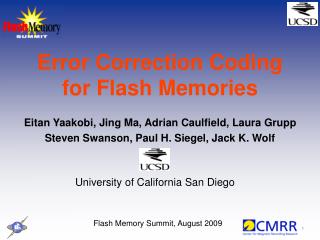 Error Correction Coding for Flash Memories