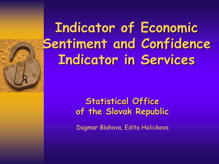 indicator of economic sentiment and confidence indicator in services