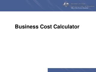 Business Cost Calculator