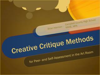 Creative Critique Methods