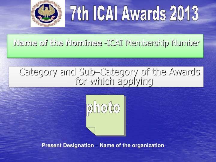 name of the nominee icai membership number