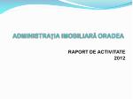 ADMINISTRA Ţ IA IMOBILIAR Ă ORADEA - slide 1