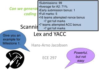 Scanning &amp; Parsing with Lex and YACC