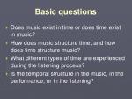 Basic questions - slide 1