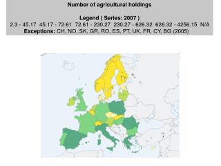 Number of agricultural holdings Legend ( Series: 2007 )