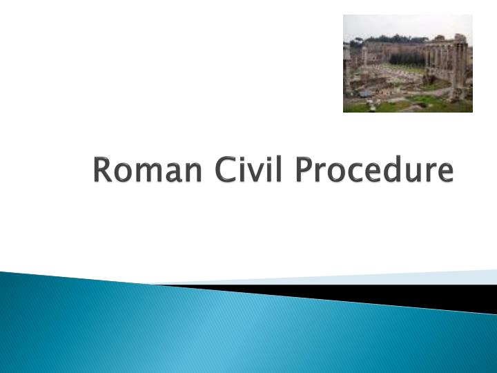 roman civil procedure