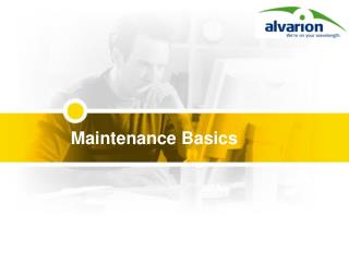 Maintenance Basics