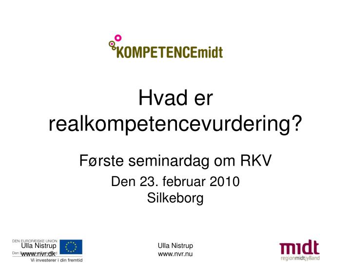 hvad er realkompetencevurdering