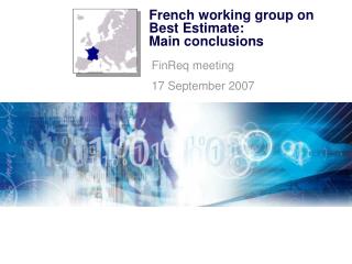French working group on Best Estimate: Main conclusions
