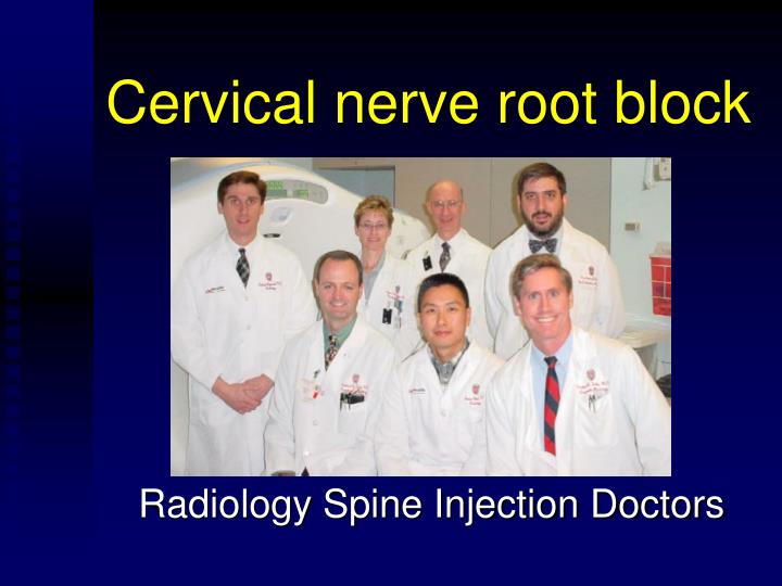 cervical nerve root block