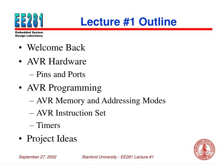 lecture 1 outline