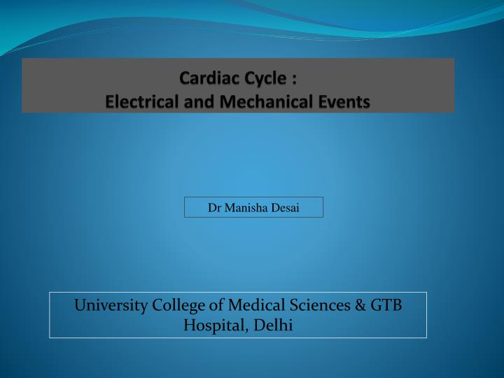 cardiac cycle electrical and mechanical events