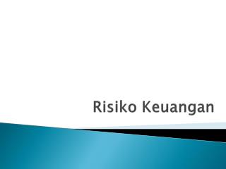 risiko keuangan