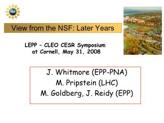 View from the NSF: Later Years