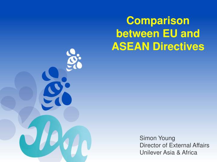 comparison between eu and asean directives