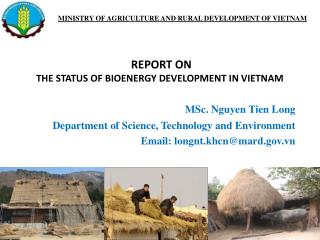 MINISTRY OF AGRICULTURE AND RURAL DEVELOPMENT OF VIETNAM